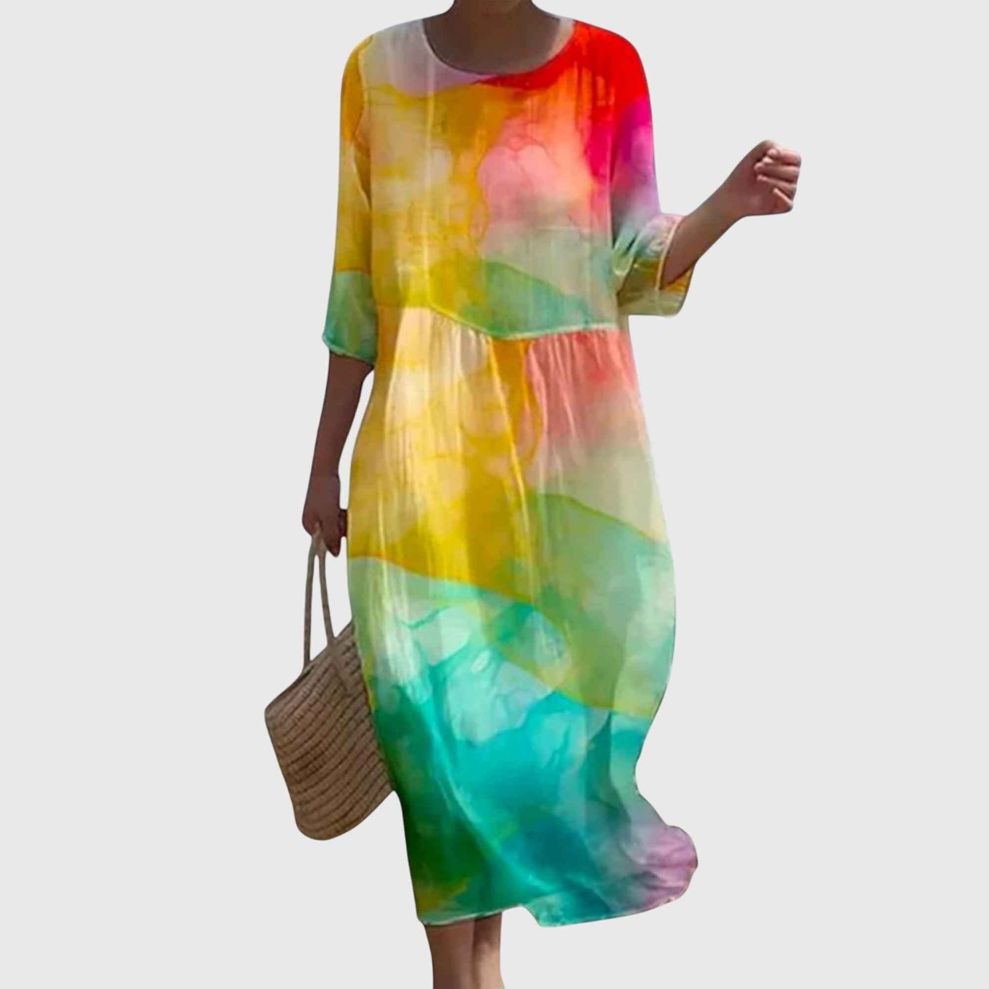 Hayley™ | Elegantes Maxikleid mit Blumenmuster