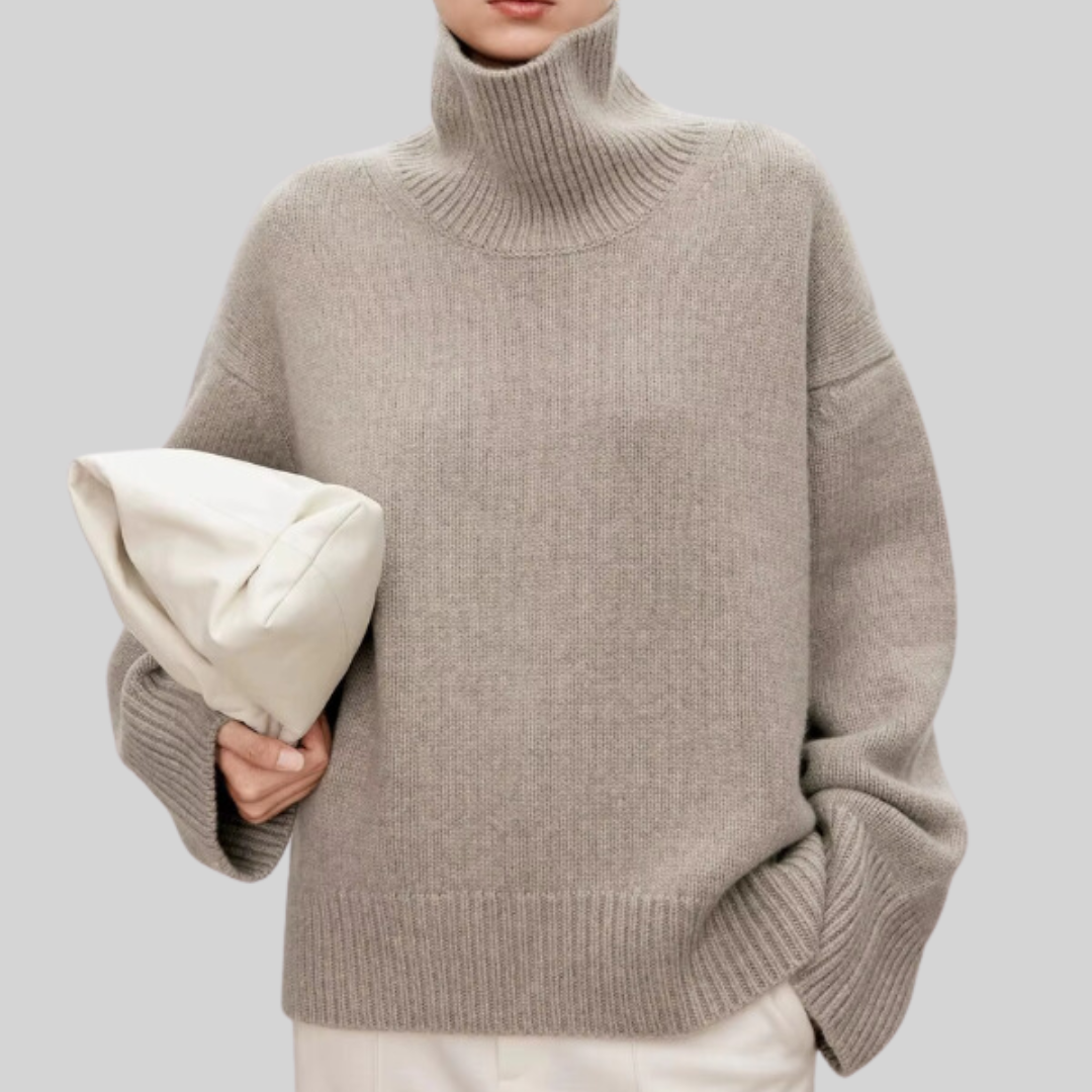 Beatrice | Zopfstrick-Rollkragenpullover