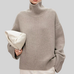 Beatrice | Zopfstrick-Rollkragenpullover
