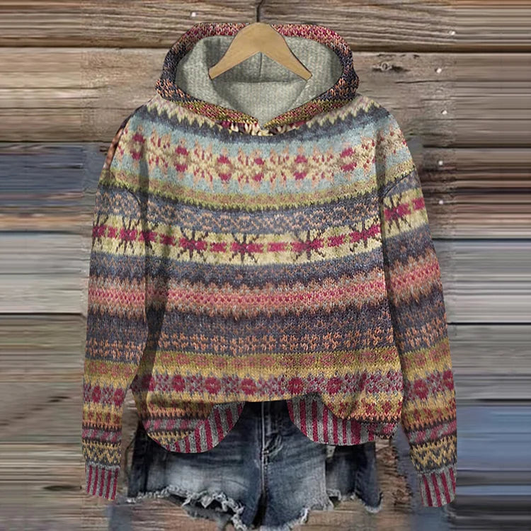 Gaby | Pullover im Retro-Ethno-Stil