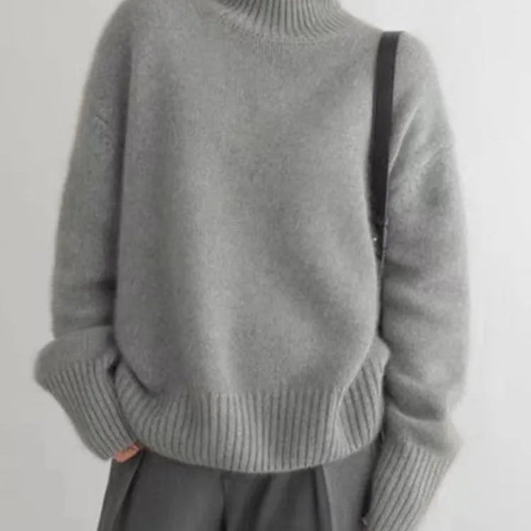 Amaya | Luxuriöser Kaschmir-Rollkragenpullover
