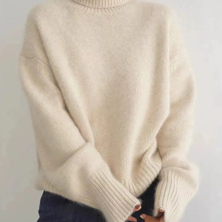 Amaya | Luxuriöser Kaschmir-Rollkragenpullover