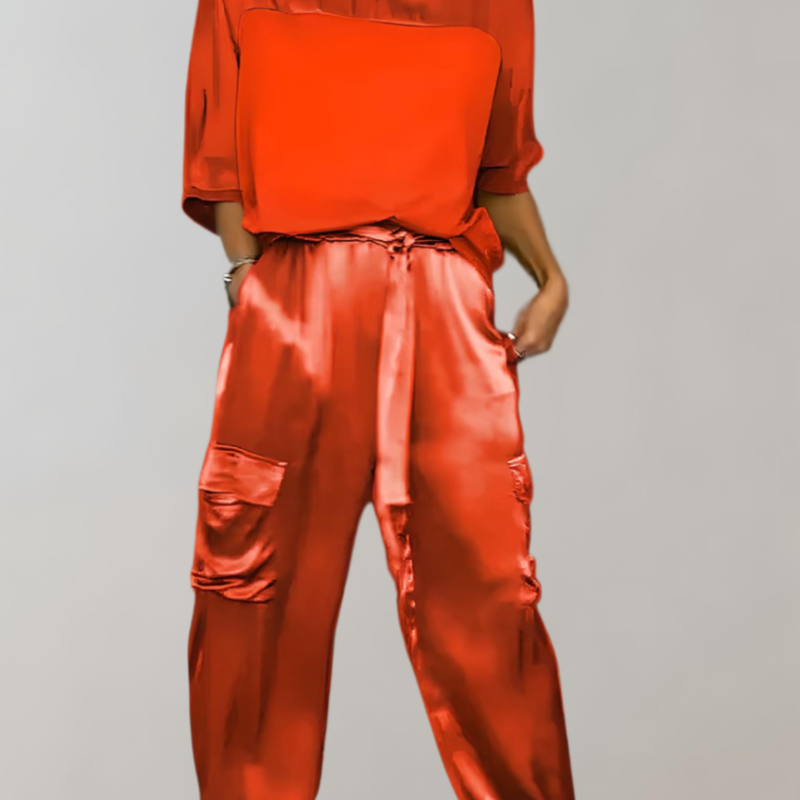 Finley | Seidiges Cargo-Lounge-Set