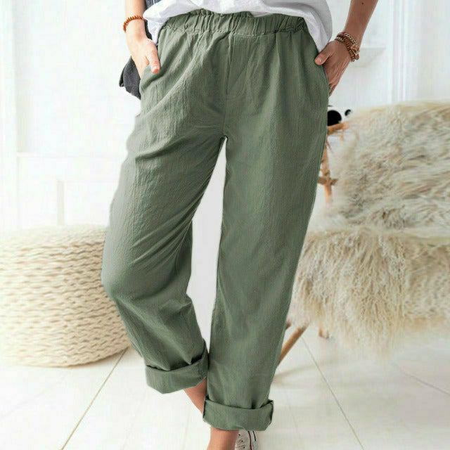 Neria | Hose mit weicher Struktur