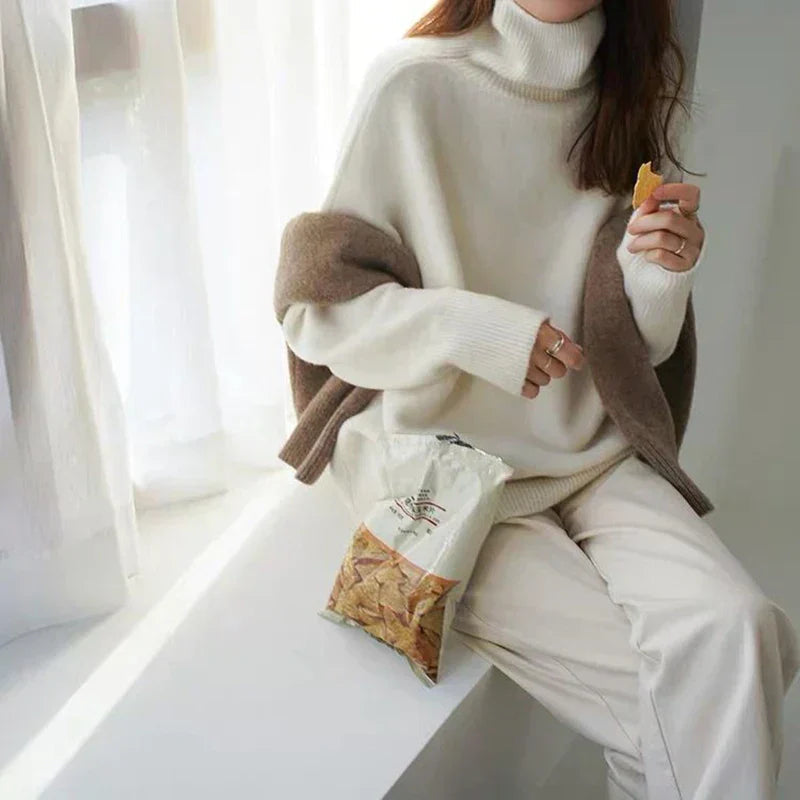 Maude | Weicher Oversize-Rollkragenpullover