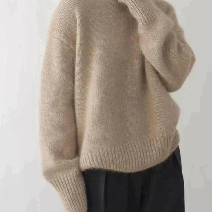 Amaya | Luxuriöser Kaschmir-Rollkragenpullover