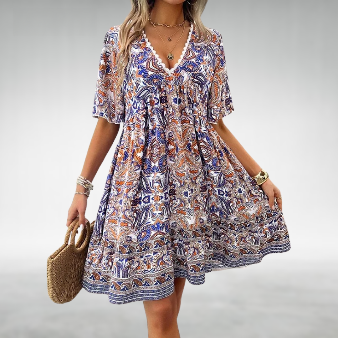 Quinley – Schwungvolles Boho-Kleid