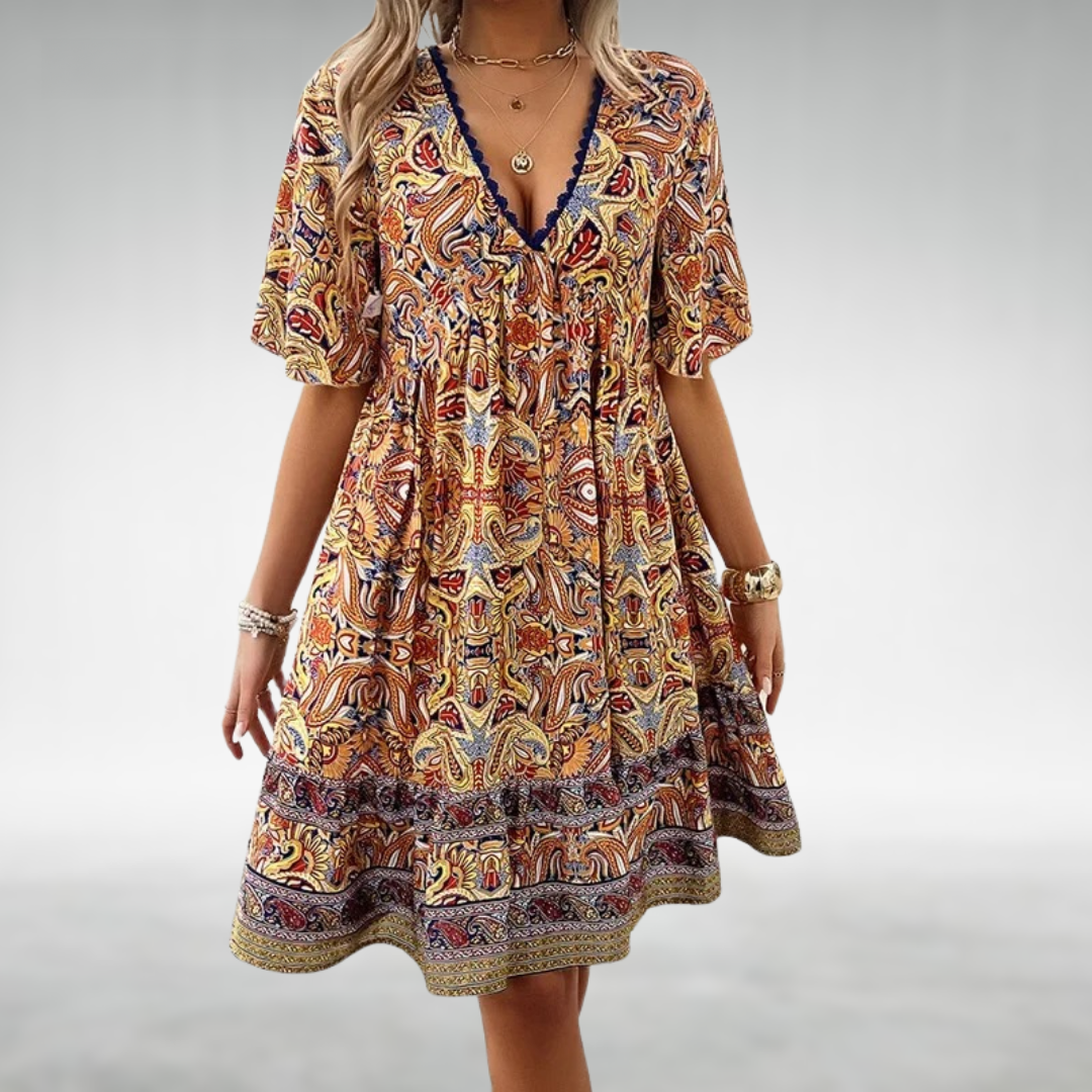 Quinley – Schwungvolles Boho-Kleid