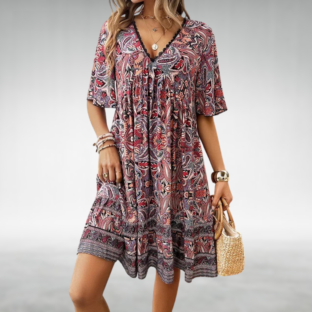 Quinley – Schwungvolles Boho-Kleid