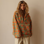 Daisy | Fleecepullover mit Blumenmuster