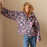 Daisy | Fleecepullover mit Blumenmuster