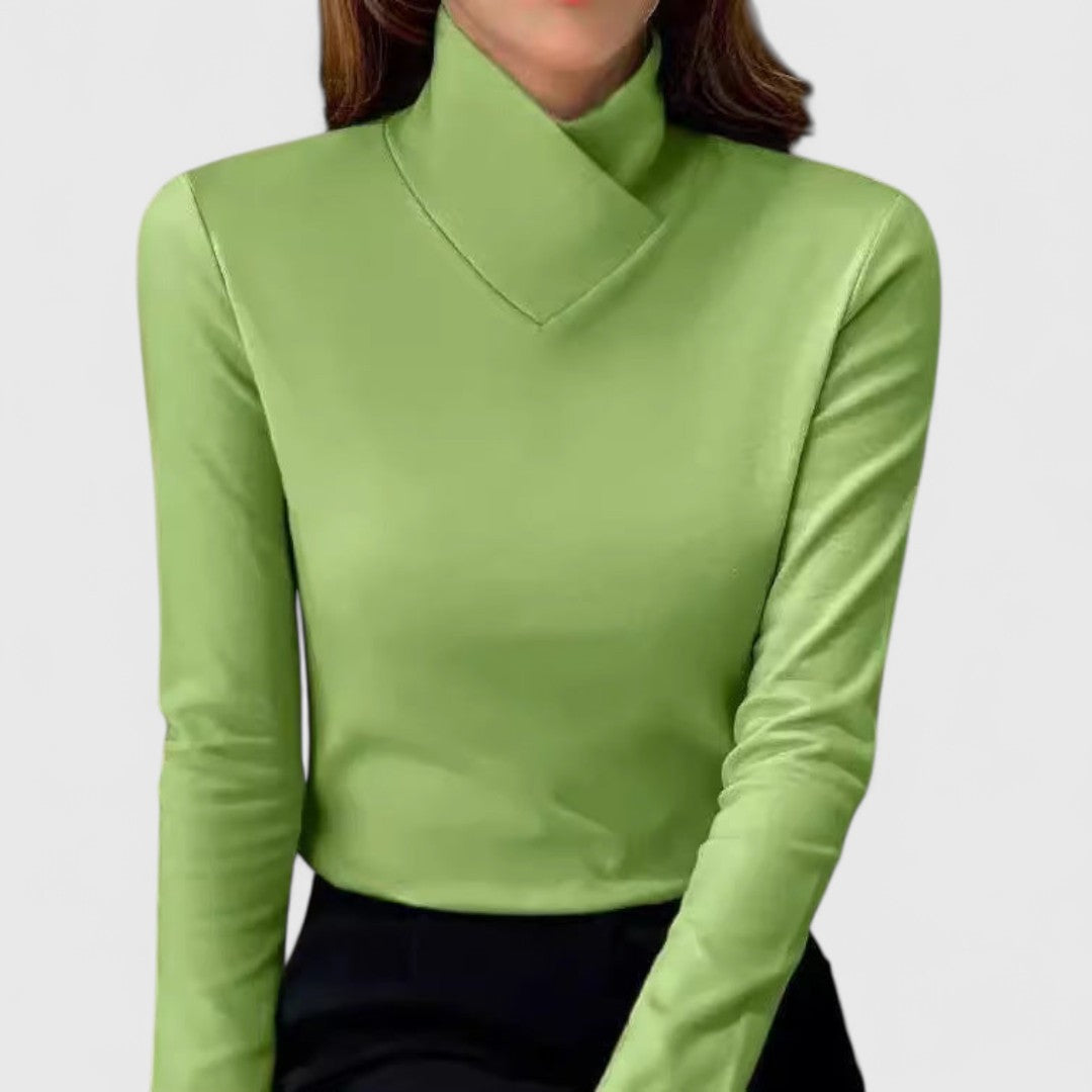 Clair | Eleganter Pullover mit hohem Kragen