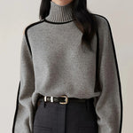 Greta | Gerippter Rollkragenpullover