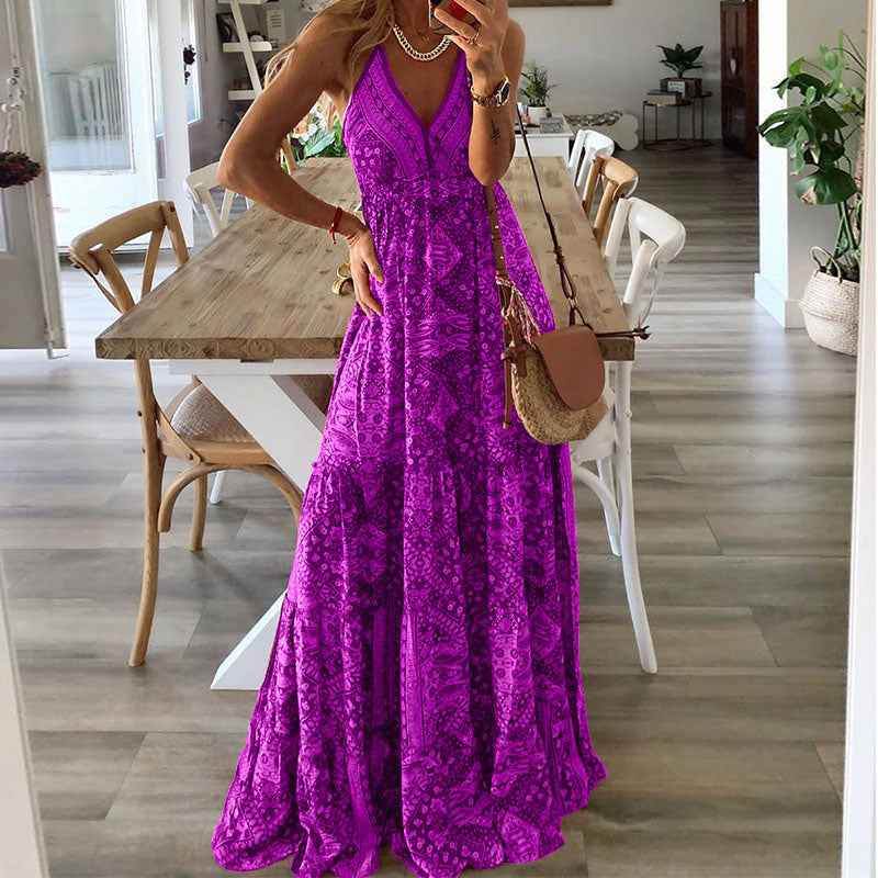 Gweneth – Ärmelloses Boho-Kleid