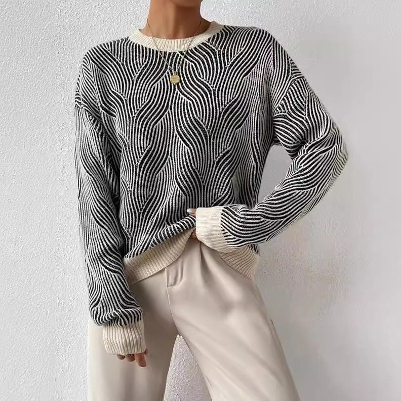 Margot | Strickpullover mit Wellenmuster