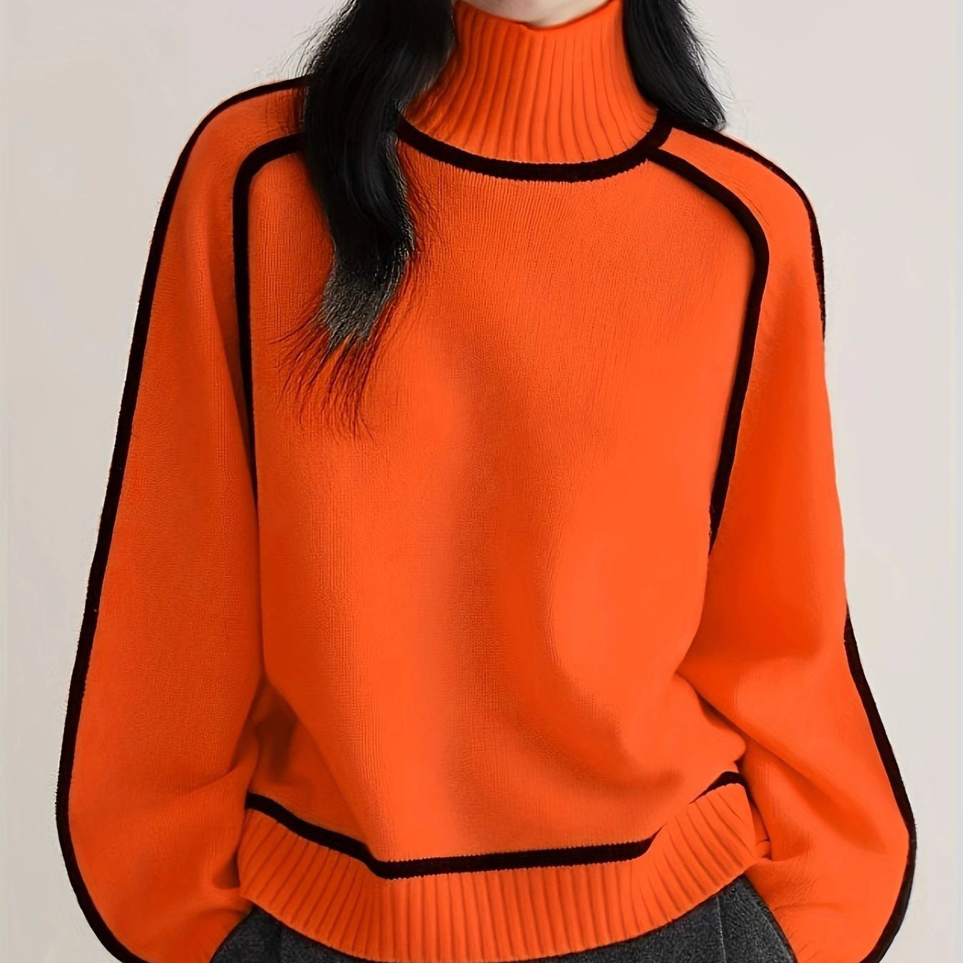Greta | Gerippter Rollkragenpullover