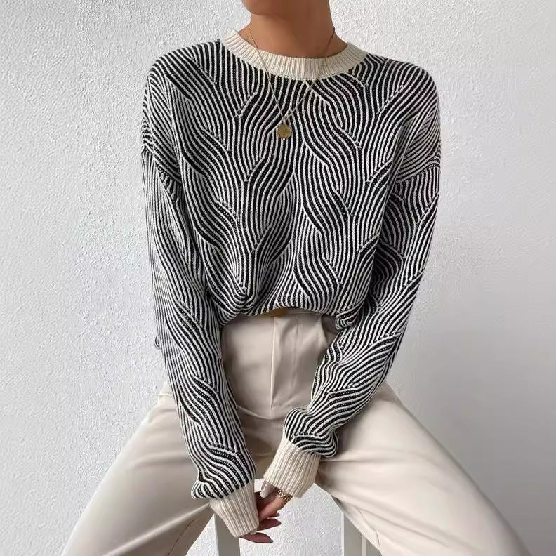 Margot | Strickpullover mit Wellenmuster
