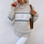 Enid | Strickpullover mit Schneeflockenmuster