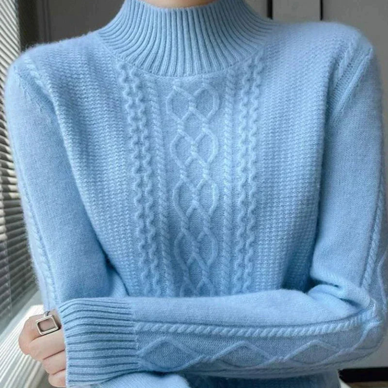 Blanche | Flauschiger Rollkragenpullover