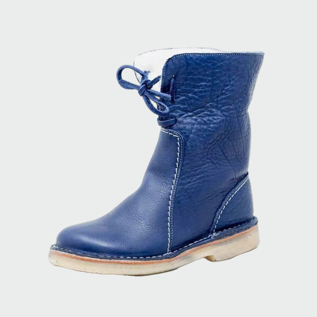 Wasserfeste Lederstiefel für Herren mit Wollfutter