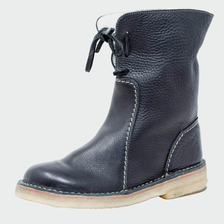 Wasserfeste Lederstiefel für Herren mit Wollfutter