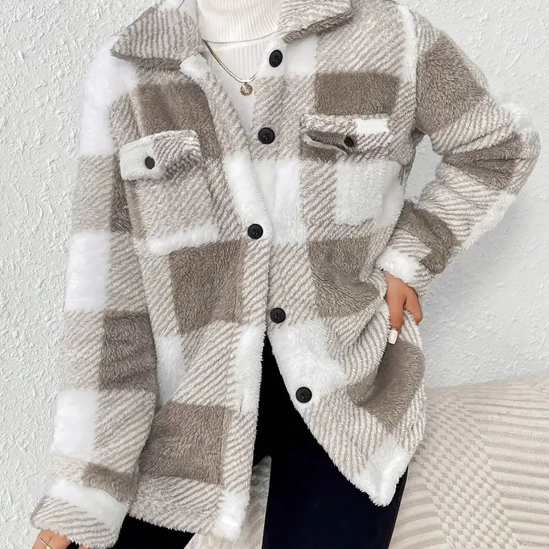 Martin | Elegante karierte Fleecejacke
