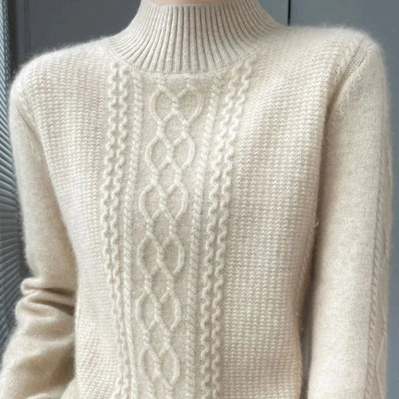 Blanche | Flauschiger Rollkragenpullover