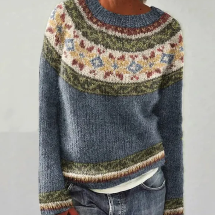 Ethel | Strickpullover mit Norwegermuster