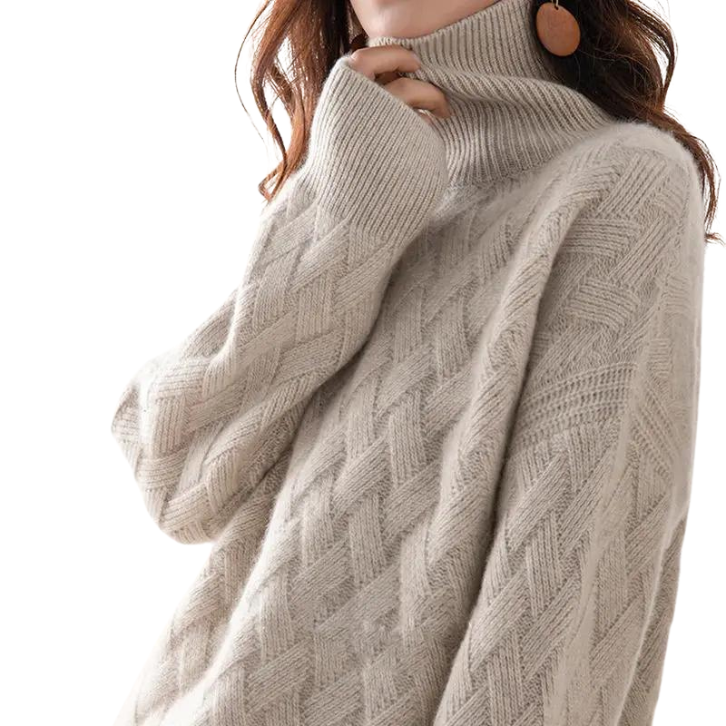 Adelaide | Rollkragenpullover mit Flechtmuster