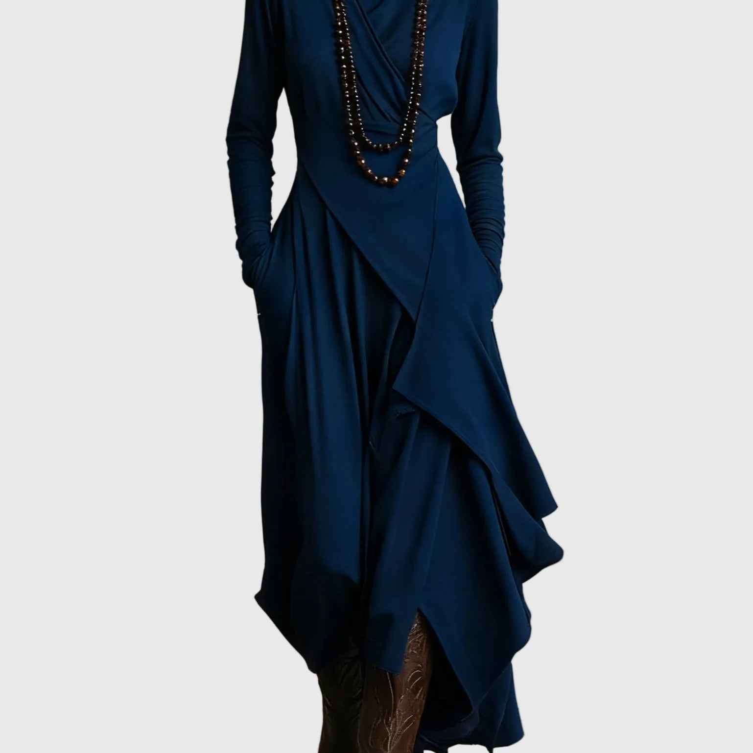 Violet | Plissee-Maxikleid