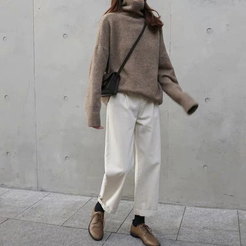 Maude | Weicher Oversize-Rollkragenpullover