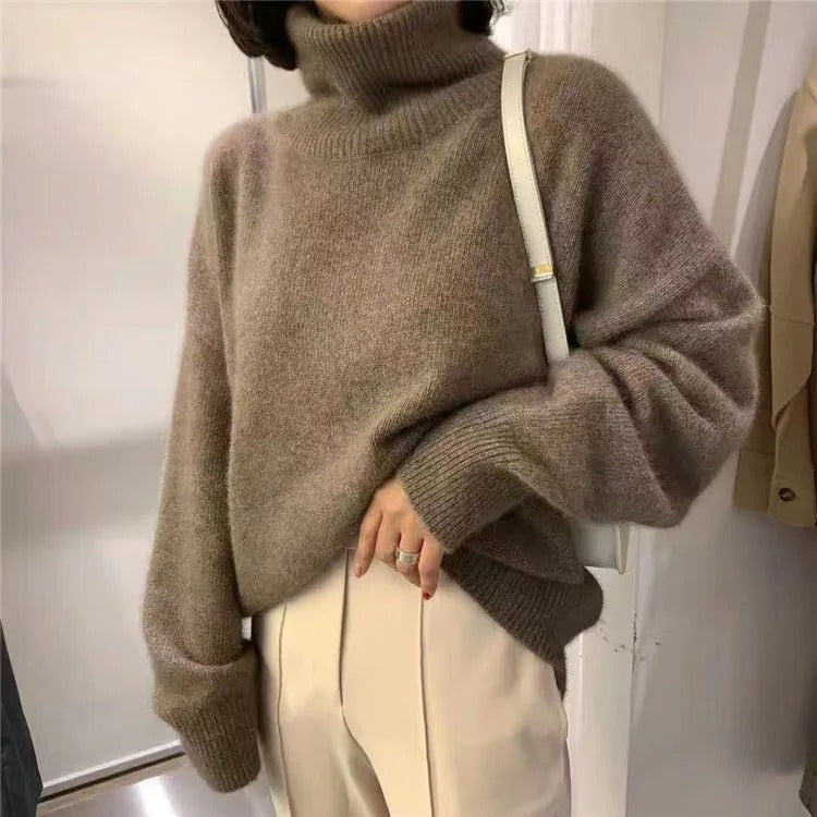 Maude | Weicher Oversize-Rollkragenpullover