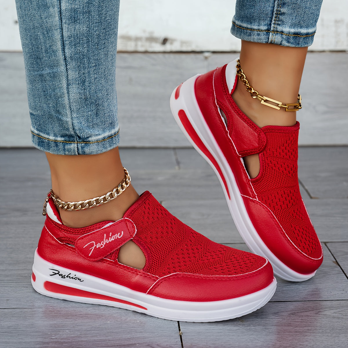 Atmungsaktive Slip-ons mit stabilem Tragekomfort
