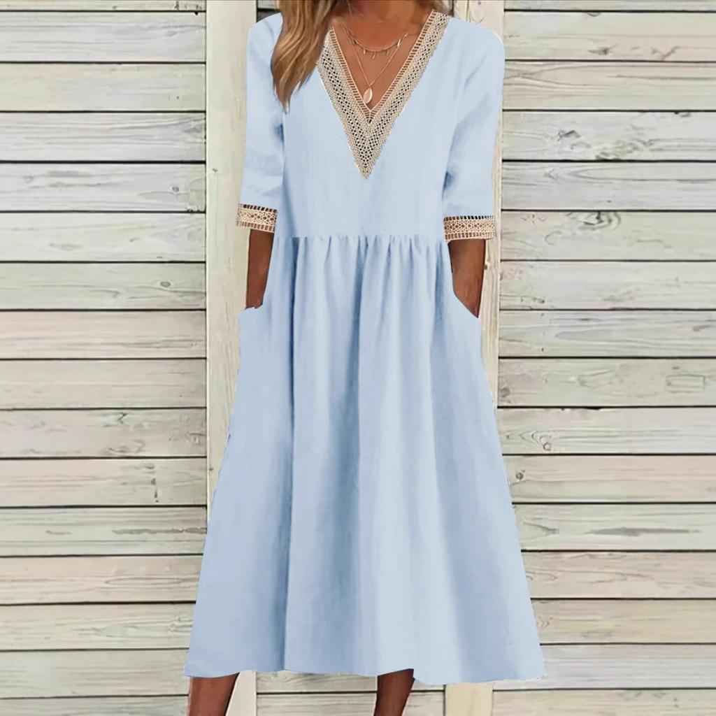 Livia | Midikleid mit Spitzendetails
