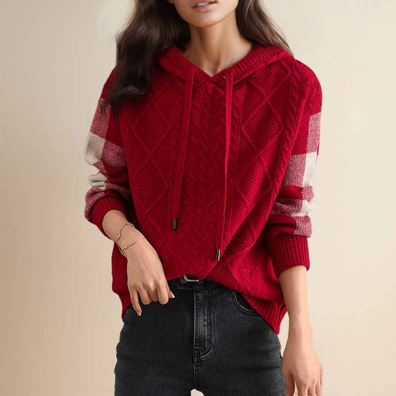 Emily | Gestrickter Hoodie