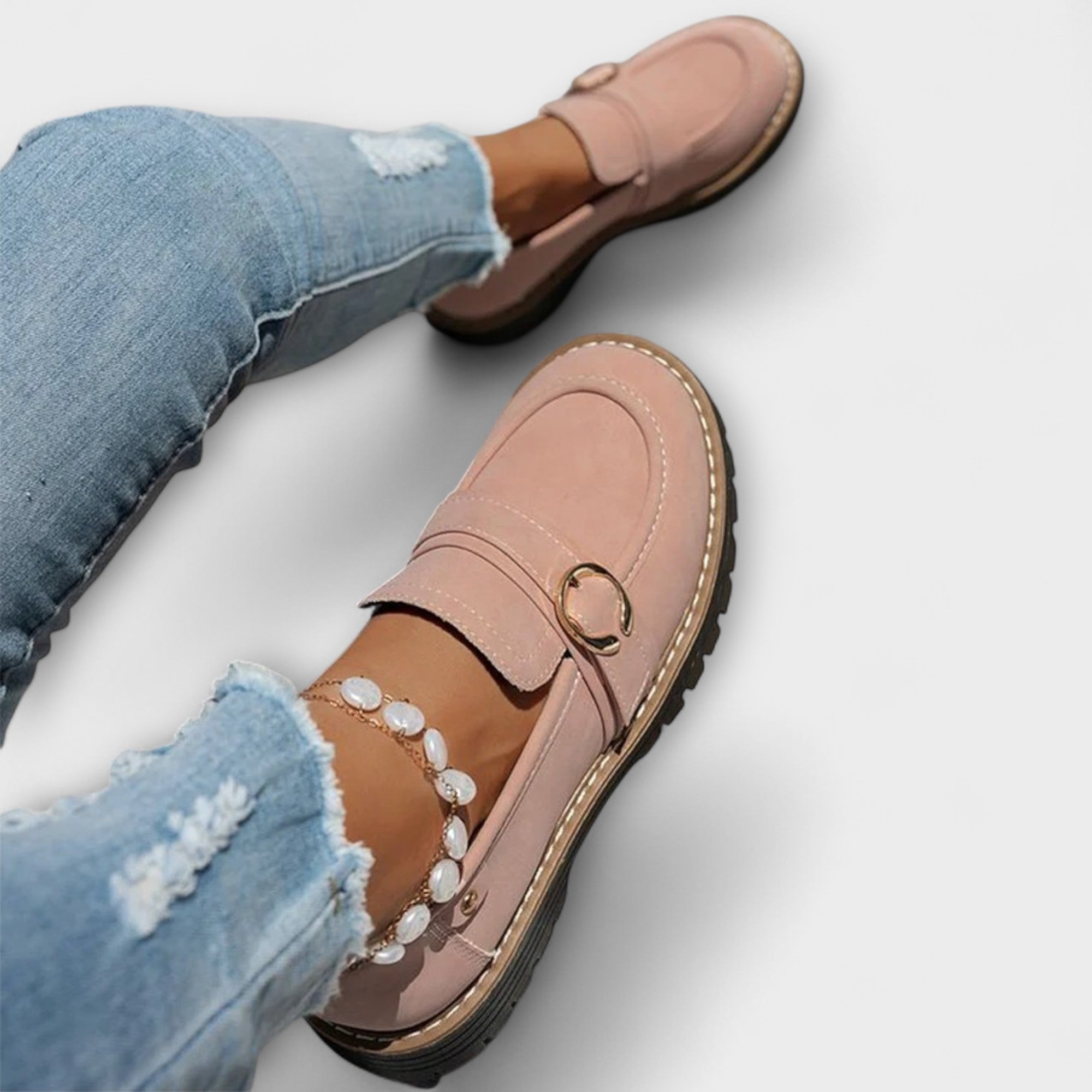 Lora™ | Lässige Loafer mit runder Zehenpartie