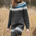 Pearl | Langer Norwegerpullover