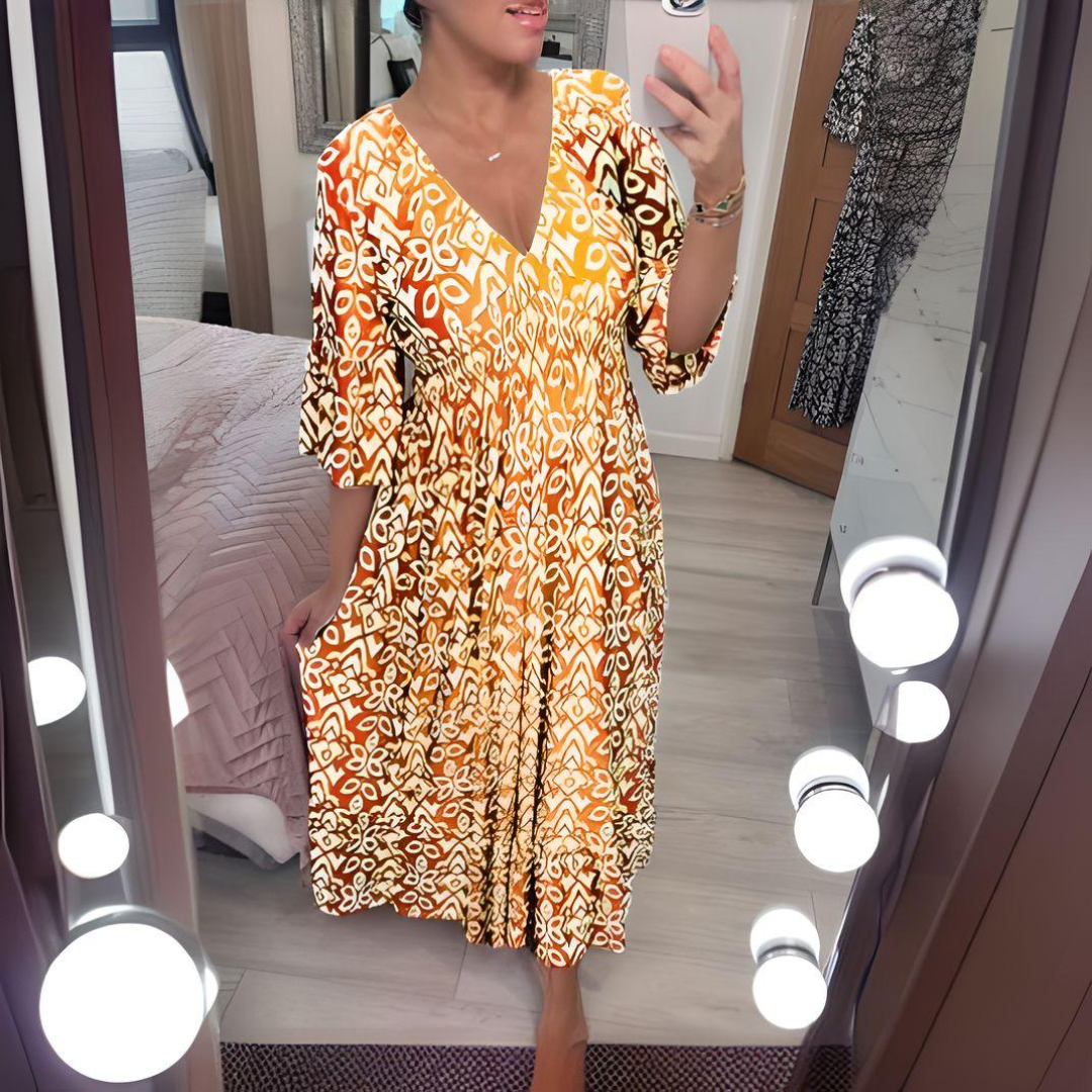 Lillia – Boho-Kleid mit Print