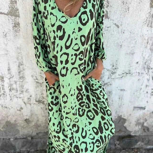 Jessa – Maxikleid mit Leopardenprint