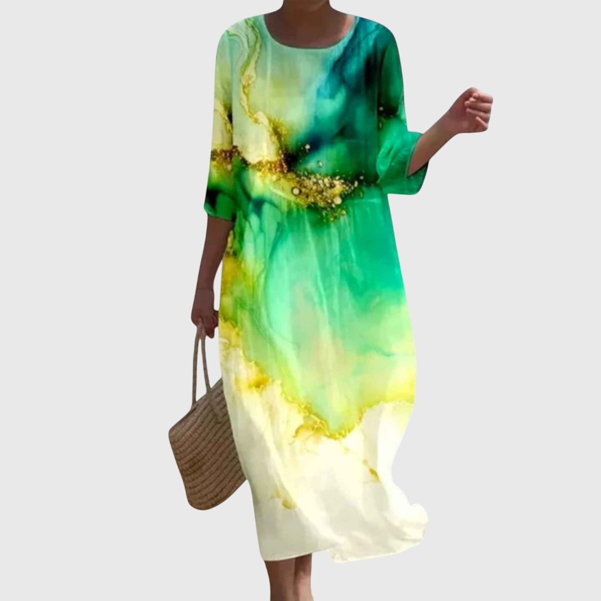 Hayley™ | Elegantes Maxikleid mit Blumenmuster
