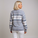 Enid | Strickpullover mit Schneeflockenmuster