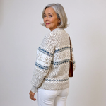 Enid | Strickpullover mit Schneeflockenmuster