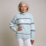 Enid | Strickpullover mit Schneeflockenmuster