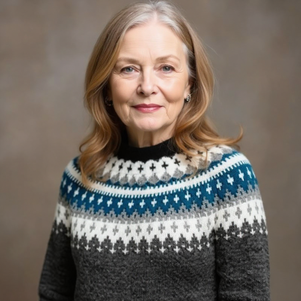 Pearl | Langer Norwegerpullover