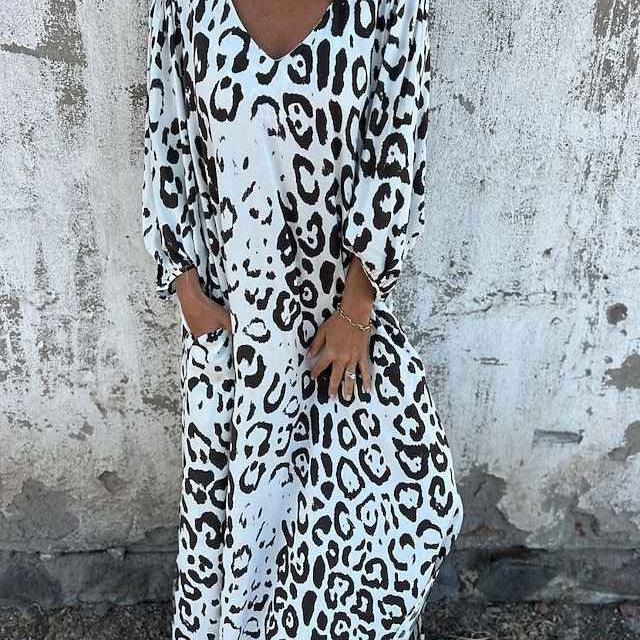 Jessa – Maxikleid mit Leopardenprint
