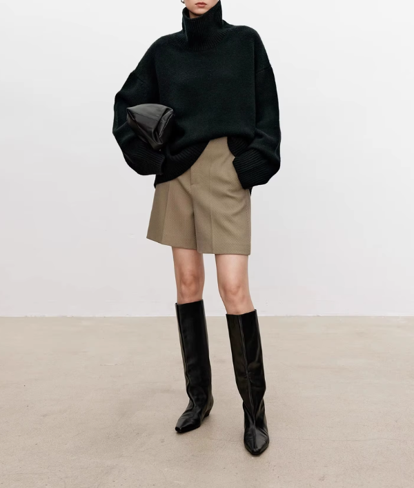 Beatrice | Zopfstrick-Rollkragenpullover