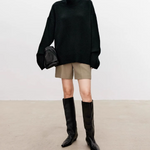 Beatrice | Zopfstrick-Rollkragenpullover