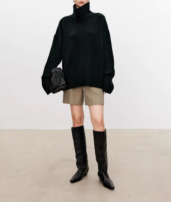 Beatrice | Zopfstrick-Rollkragenpullover