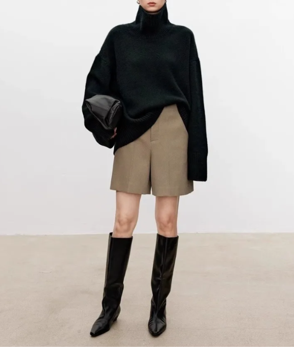 Beatrice | Zopfstrick-Rollkragenpullover