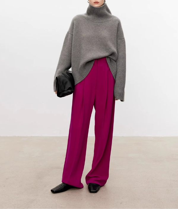 Beatrice | Zopfstrick-Rollkragenpullover